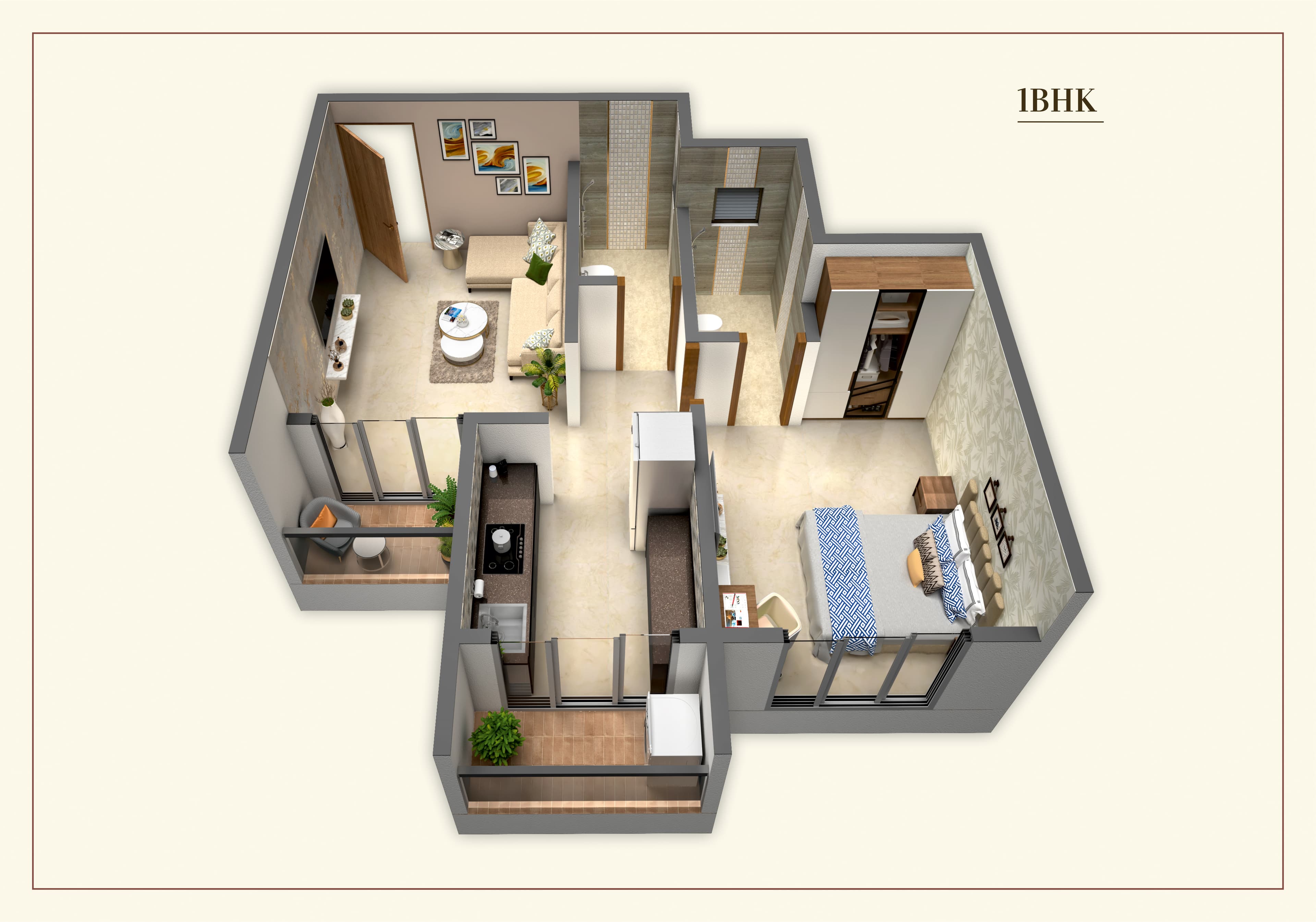 1 BHK Luxury